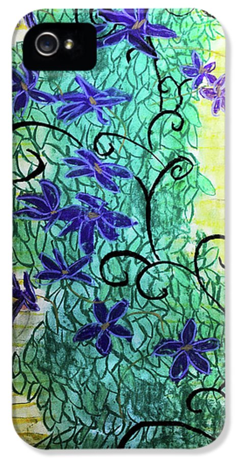 Climbing Purple Vines - Phone Case