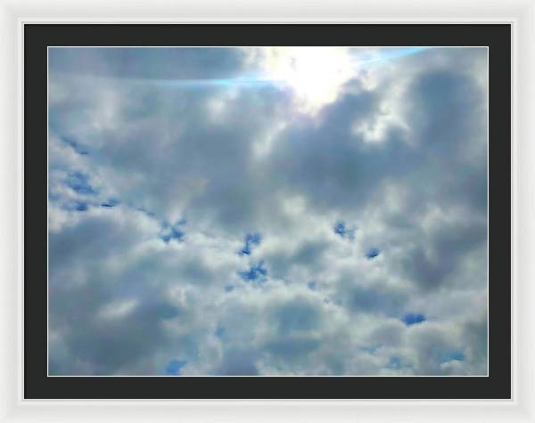 Clouds Above a Park - Framed Print