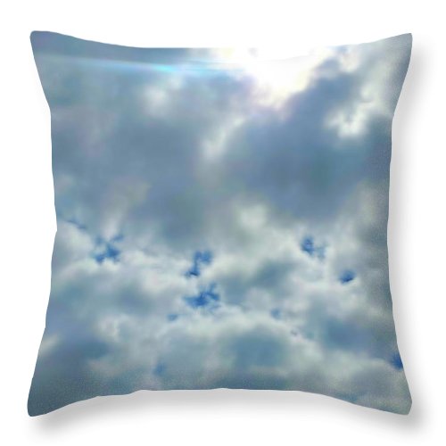 Clouds Above a Park - Throw Pillow