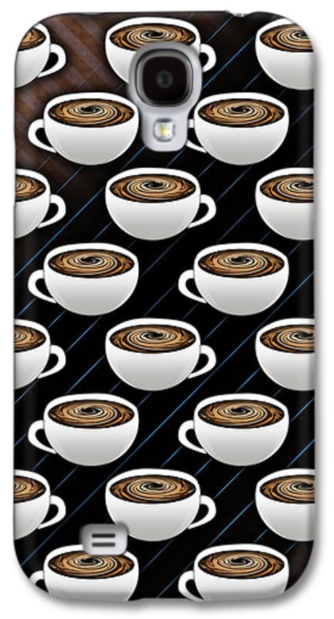 Coffee Cups and Stripes - Phone Case
