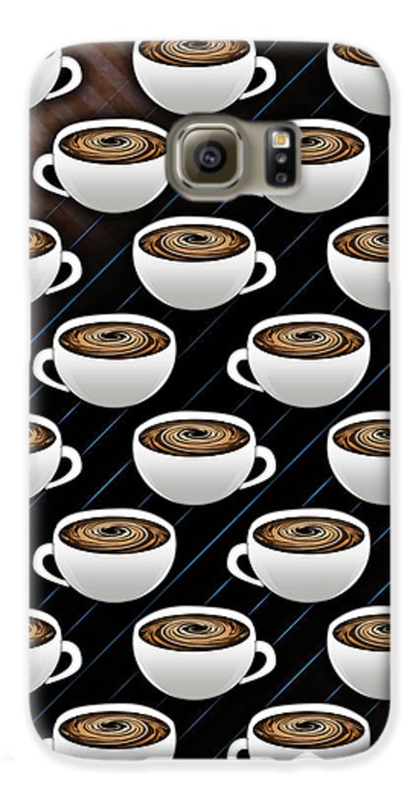 Coffee Cups and Stripes - Phone Case