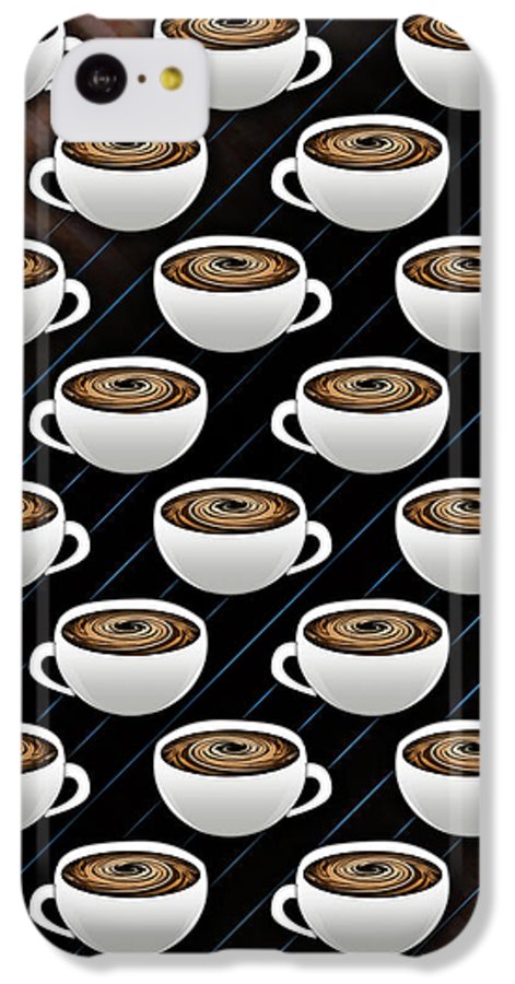 Coffee Cups and Stripes - Phone Case