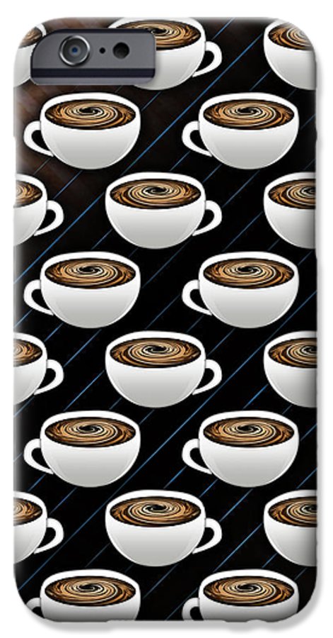 Coffee Cups and Stripes - Phone Case