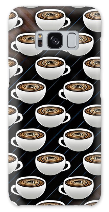 Coffee Cups and Stripes - Phone Case