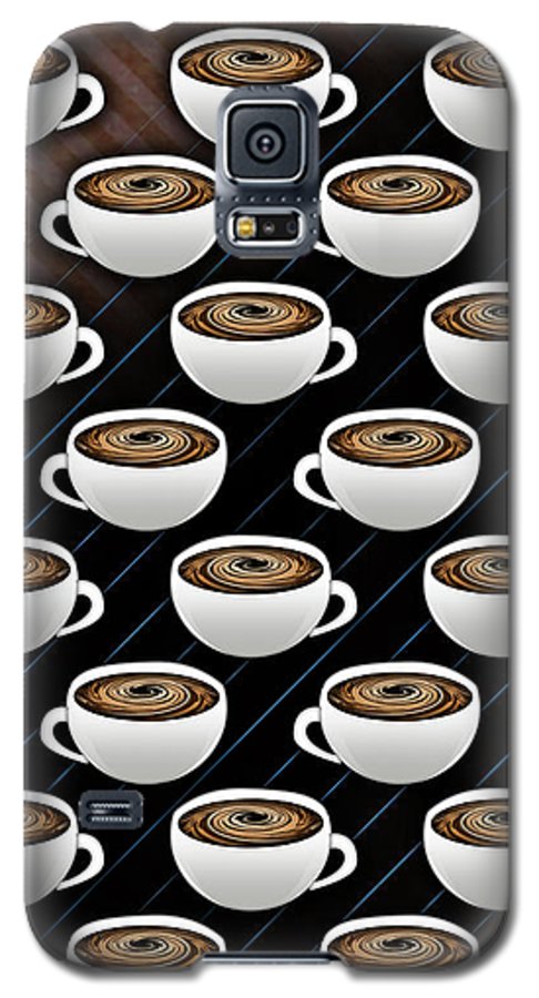 Coffee Cups and Stripes - Phone Case