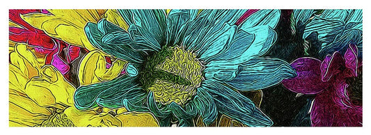 Colorful Daisies - Yoga Mat