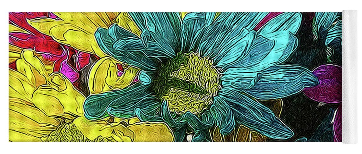 Colorful Daisies - Yoga Mat