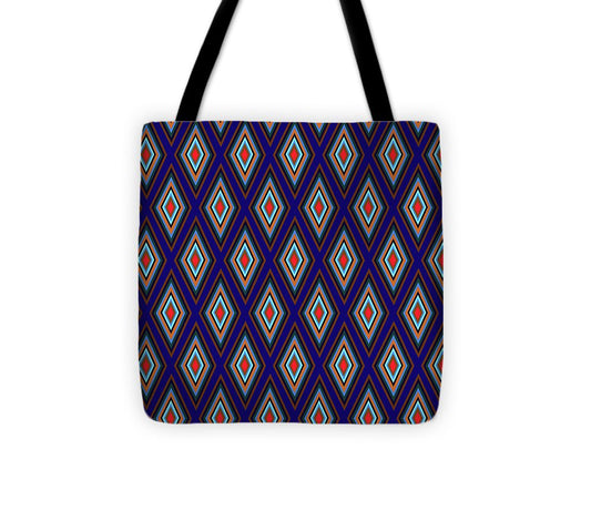 Colorful Diamonds Geometric Pattern Variation 3 - Tote Bag