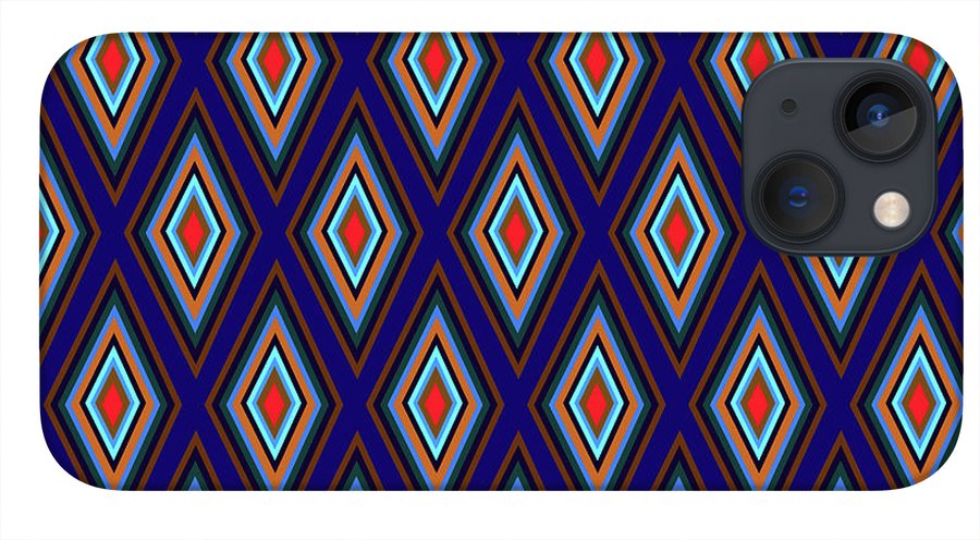 Colorful Diamonds Geometric Pattern Variation 3 - Phone Case
