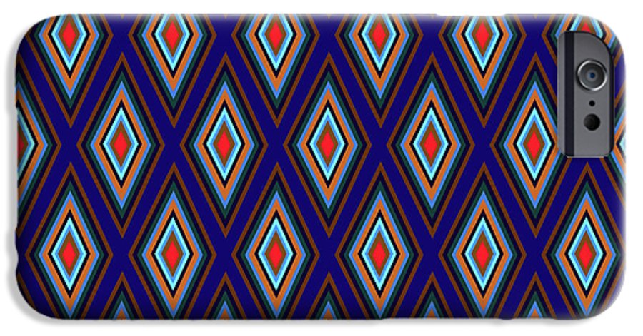 Colorful Diamonds Geometric Pattern Variation 3 - Phone Case