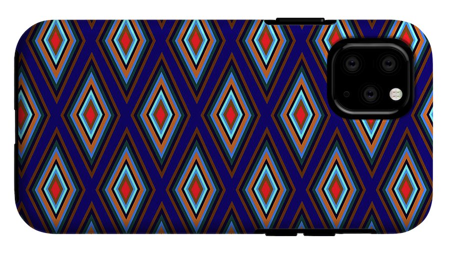 Colorful Diamonds Geometric Pattern Variation 3 - Phone Case