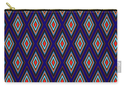 Colorful Diamonds Geometric Pattern Variation 3 - Carry-All Pouch