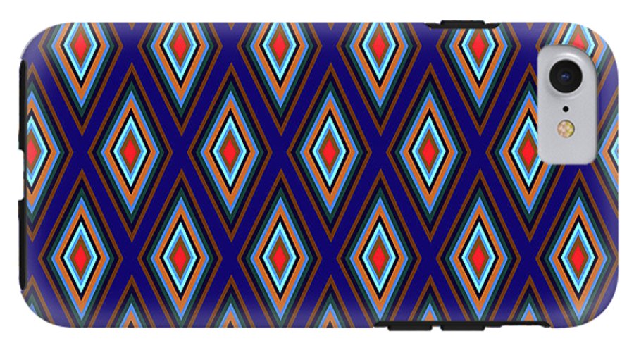 Colorful Diamonds Geometric Pattern Variation 3 - Phone Case
