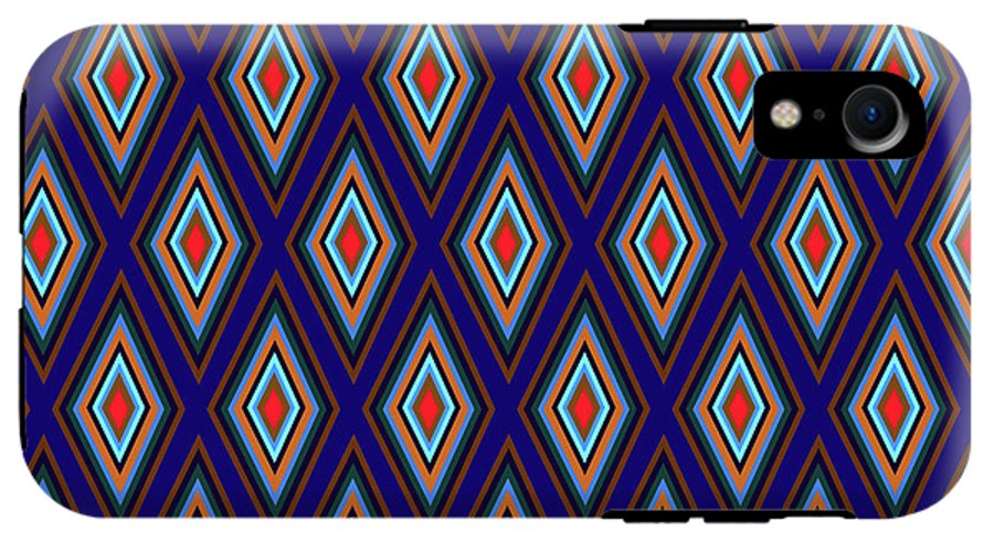 Colorful Diamonds Geometric Pattern Variation 3 - Phone Case