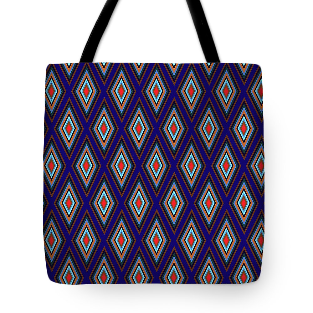 Colorful Diamonds Geometric Pattern Variation 3 - Tote Bag
