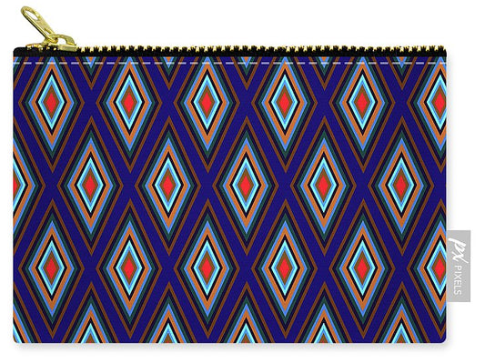 Colorful Diamonds Geometric Pattern Variation 3 - Carry-All Pouch