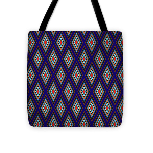 Colorful Diamonds Geometric Pattern Variation 3 - Tote Bag