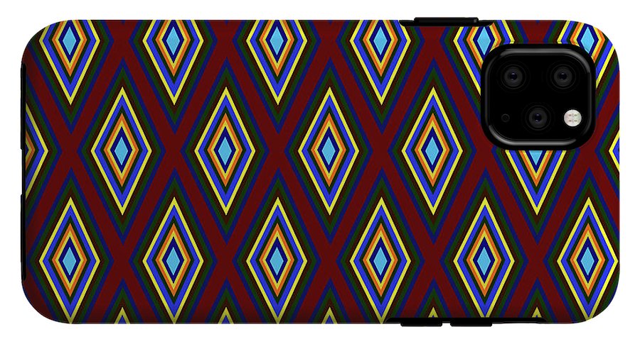 Colorful Diamonds Pattern Variation 1 - Phone Case