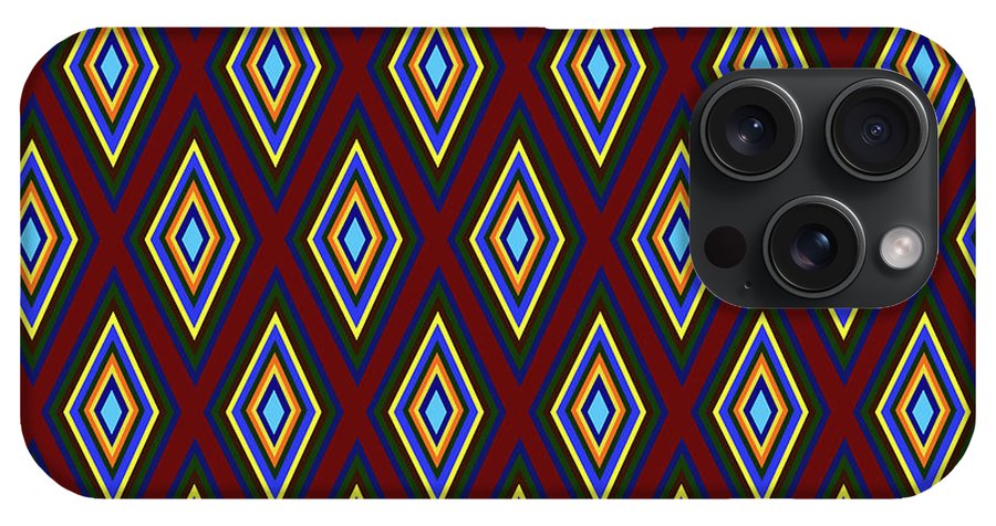 Colorful Diamonds Pattern Variation 1 - Phone Case