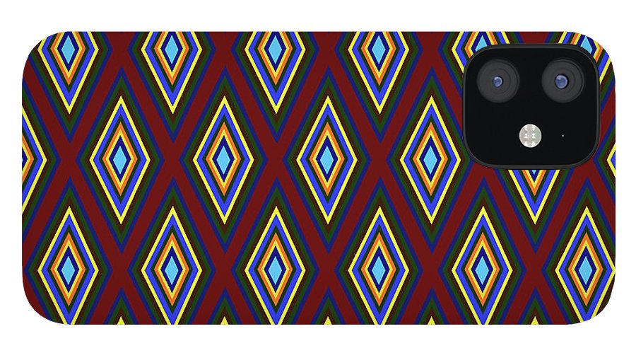 Colorful Diamonds Pattern Variation 1 - Phone Case