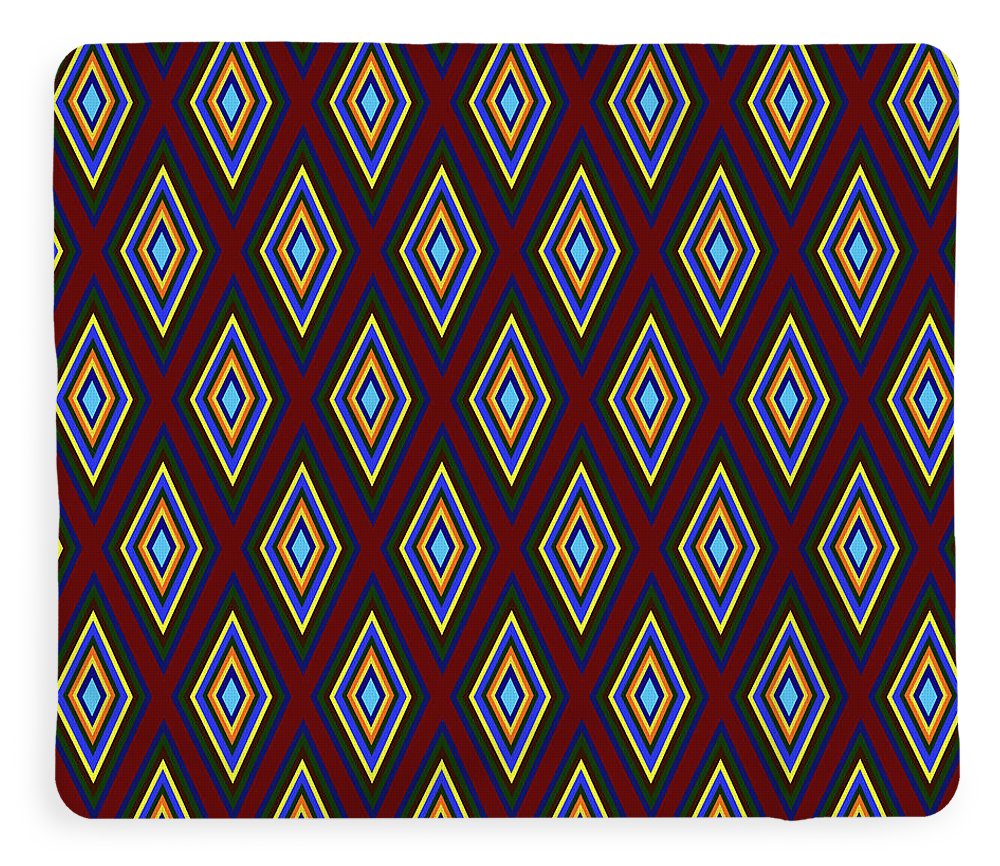 Colorful Diamonds Pattern Variation 1 - Blanket