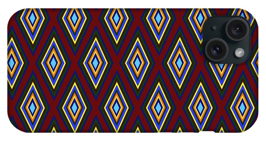 Colorful Diamonds Pattern Variation 1 - Phone Case