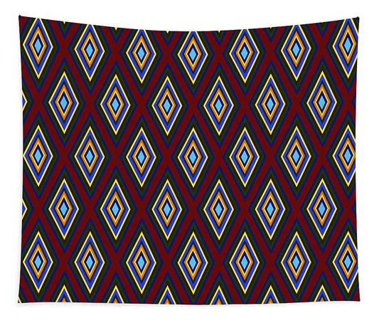 Colorful Diamonds Pattern Variation 1 - Tapestry