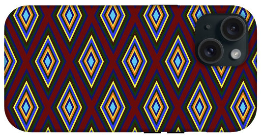 Colorful Diamonds Pattern Variation 1 - Phone Case