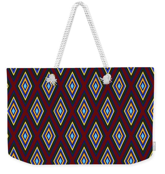 Colorful Diamonds Pattern Variation 1 - Weekender Tote Bag