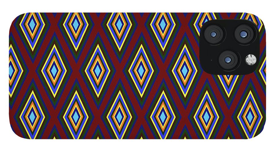 Colorful Diamonds Pattern Variation 1 - Phone Case