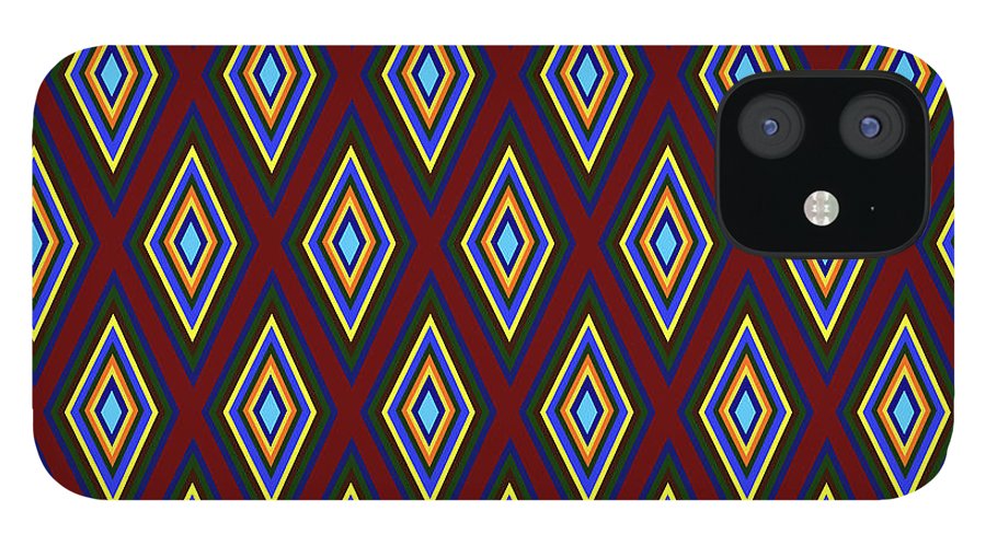 Colorful Diamonds Pattern Variation 1 - Phone Case