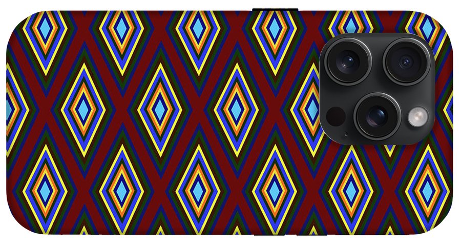 Colorful Diamonds Pattern Variation 1 - Phone Case
