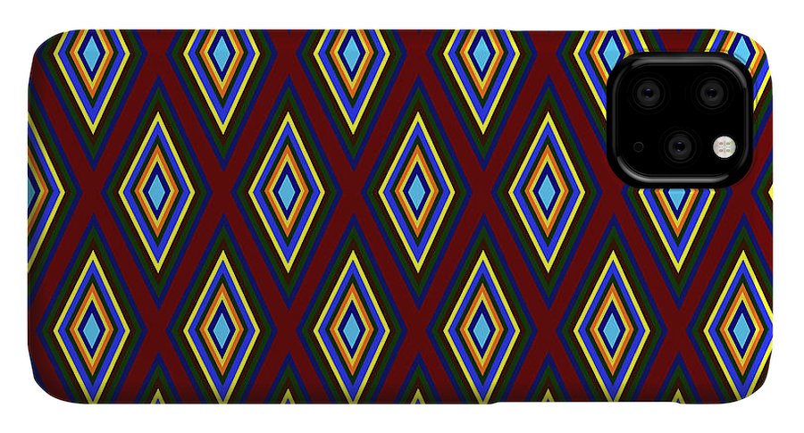 Colorful Diamonds Pattern Variation 1 - Phone Case