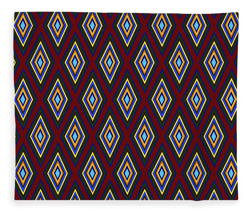 Colorful Diamonds Pattern Variation 1 - Blanket