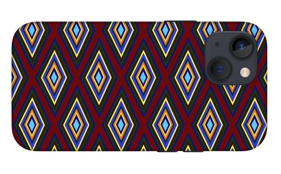Colorful Diamonds Pattern Variation 1 - Phone Case