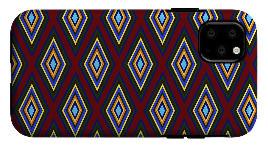 Colorful Diamonds Pattern Variation 1 - Phone Case