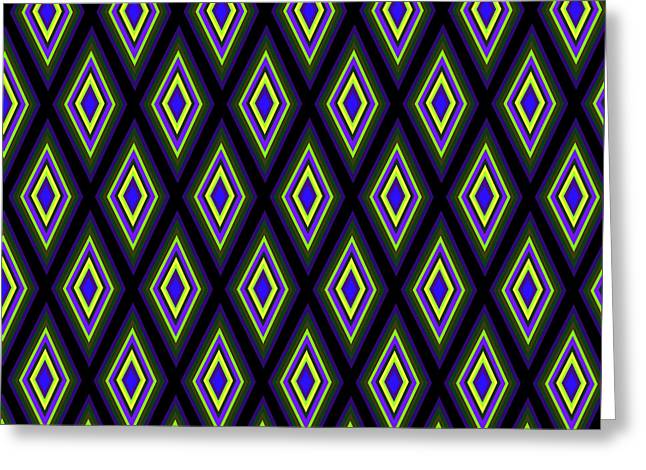 Colorful Diamonds Variation 2 - Greeting Card