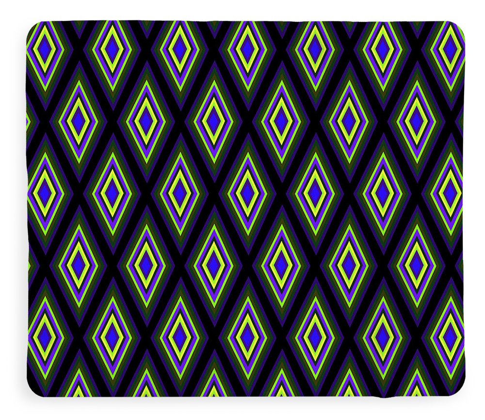 Colorful Diamonds Variation 2 - Blanket