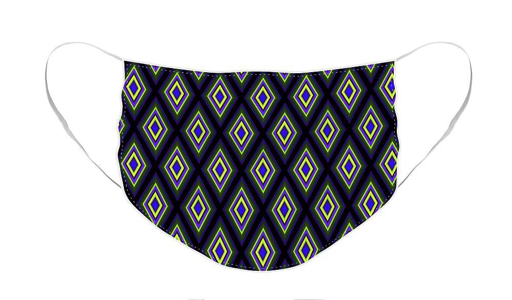 Colorful Diamonds Variation 2 - Face Mask