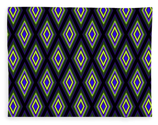 Colorful Diamonds Variation 2 - Blanket