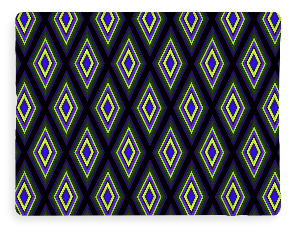 Colorful Diamonds Variation 2 - Blanket