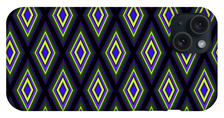 Colorful Diamonds Variation 2 - Phone Case