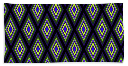 Colorful Diamonds Variation 2 - Bath Towel