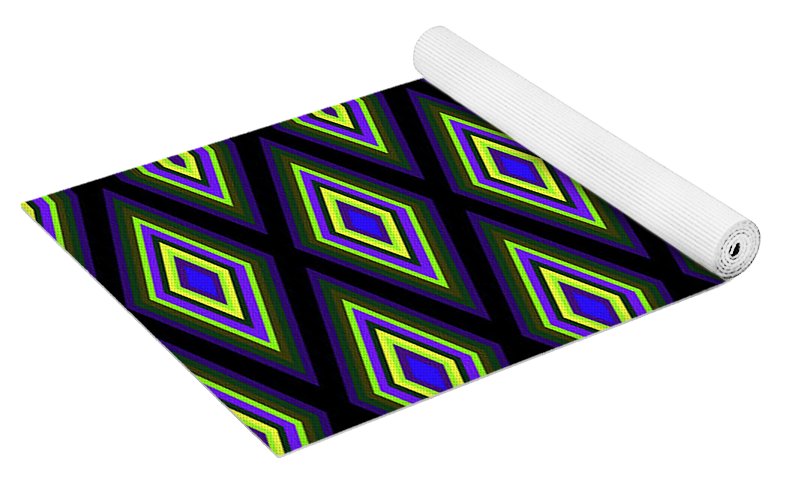 Colorful Diamonds Variation 2 - Yoga Mat