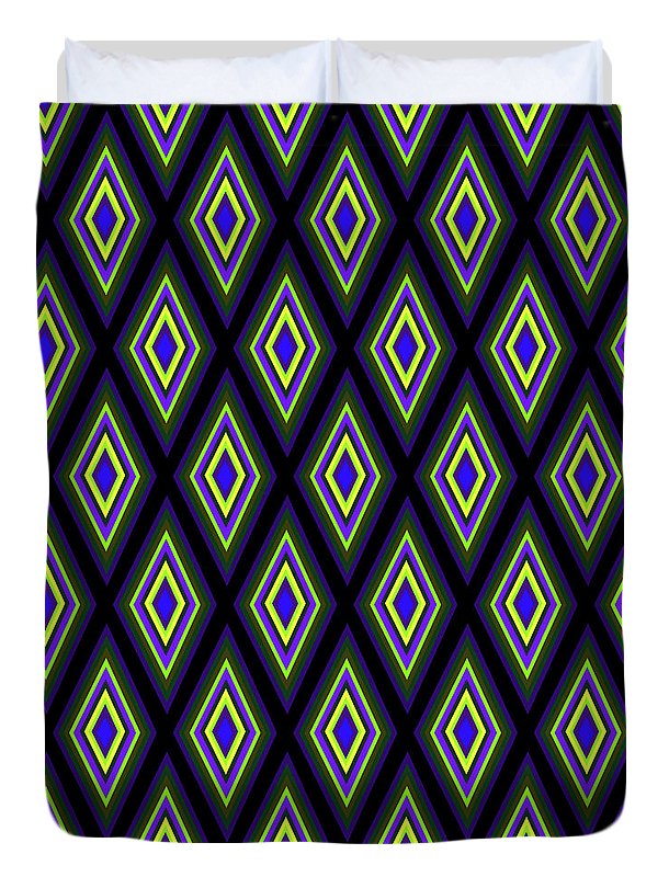 Colorful Diamonds Variation 2 - Duvet Cover