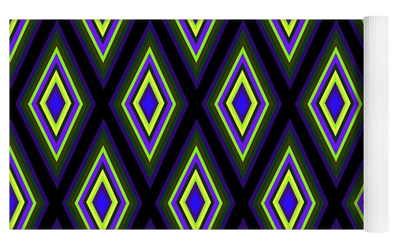 Colorful Diamonds Variation 2 - Yoga Mat