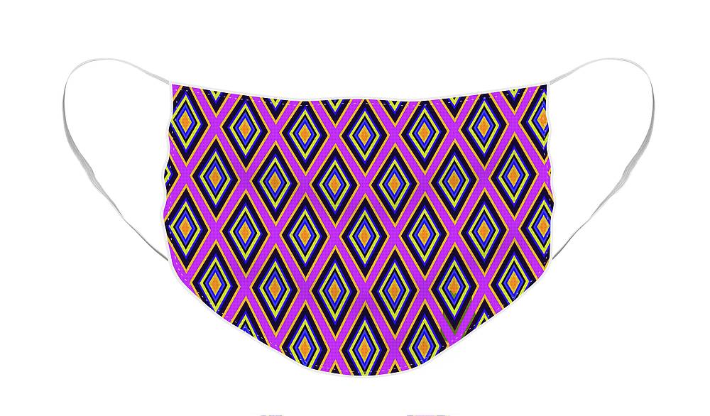 Colorful Diamonds Variation 4 - Face Mask