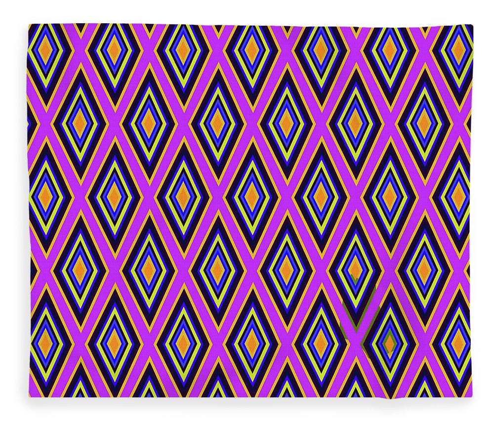 Colorful Diamonds Variation 4 - Blanket