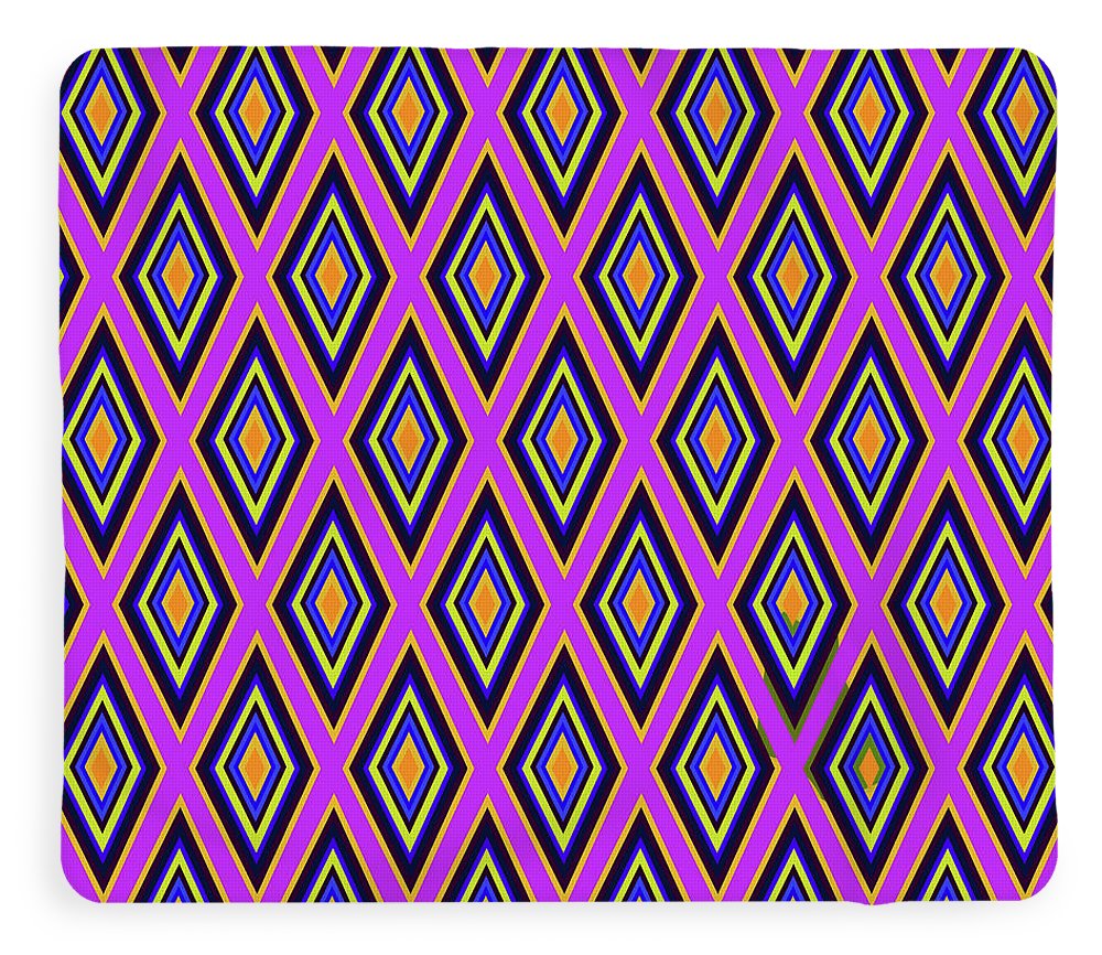 Colorful Diamonds Variation 4 - Blanket