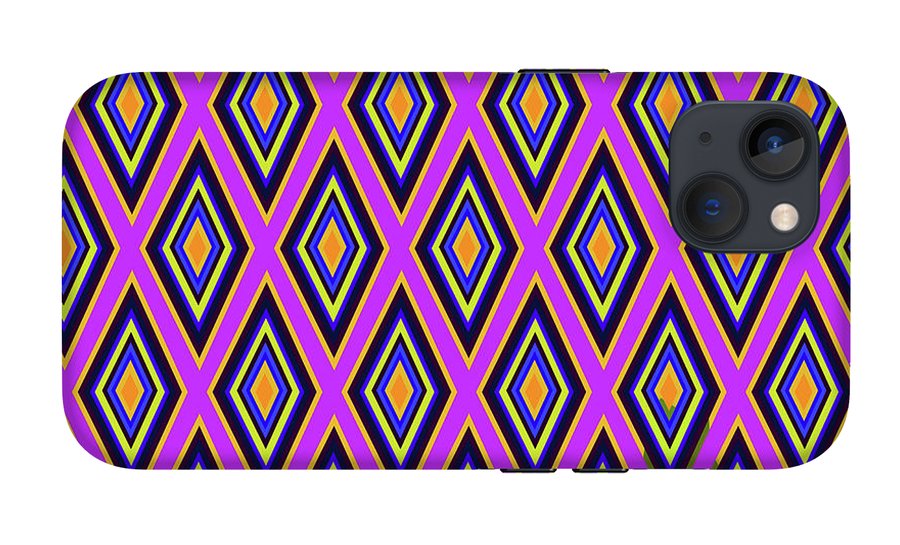 Colorful Diamonds Variation 4 - Phone Case
